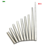 M8 ALUMINIOWE GWINTOWANE PRĘTY